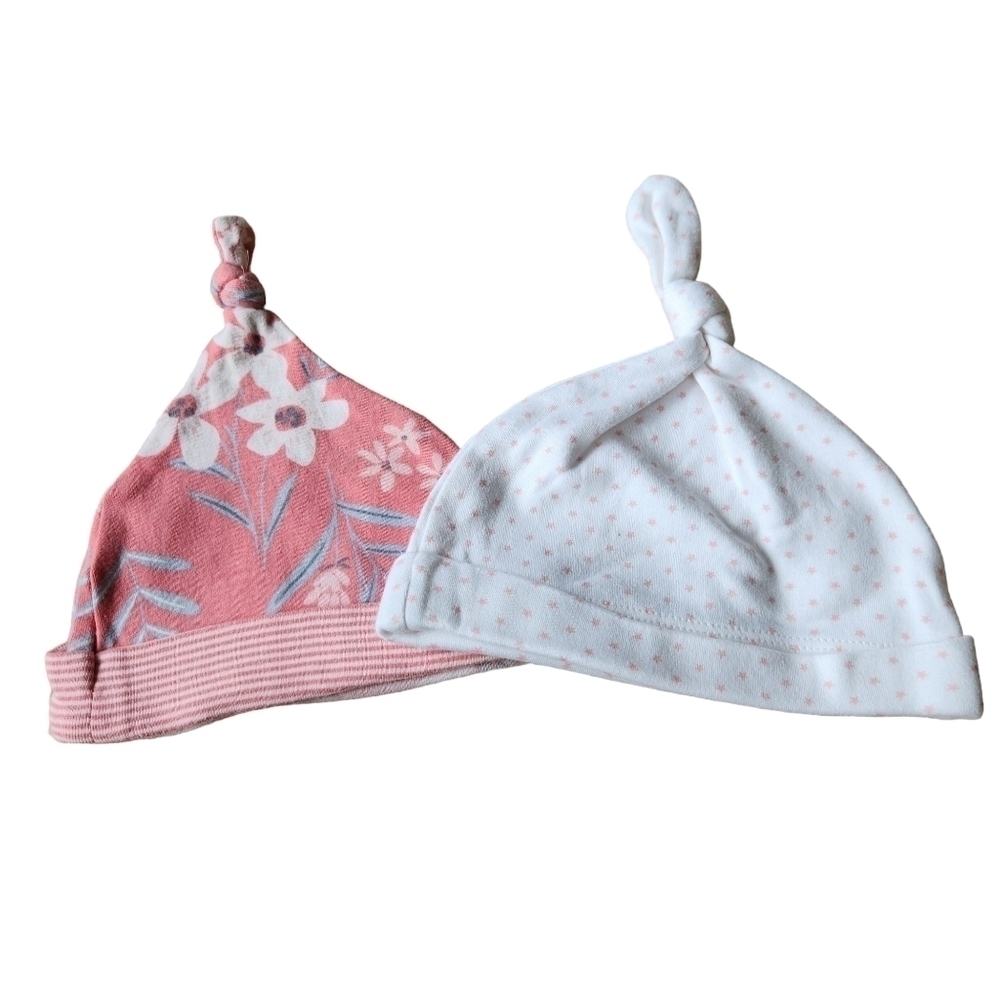 Baby hats 6 months x2